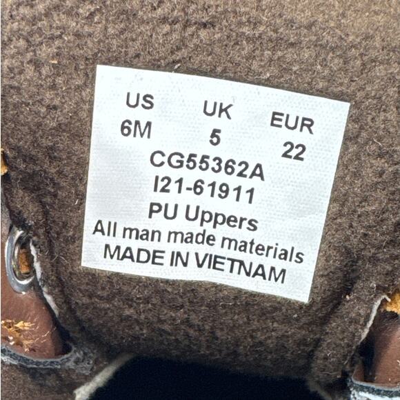 Sperry Top-Sider Saltwater Duck Brown Boots Toddlers Size 6 - Picture 9 of 9